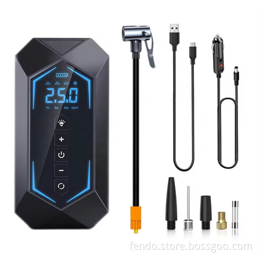 Wholesale 7.4/12V LED Digital Display Tyre Compressor - Portable Air Pump